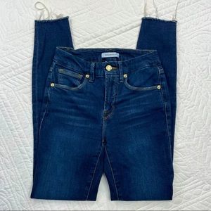 Good American •00/24• good legs raw hem high rise skinny